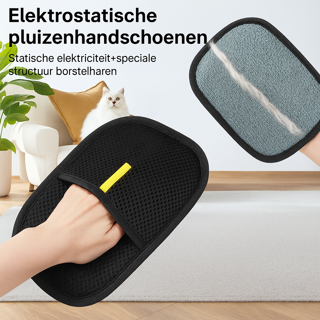 Petty - Handschoen voor het verwijderen van dierenhaar