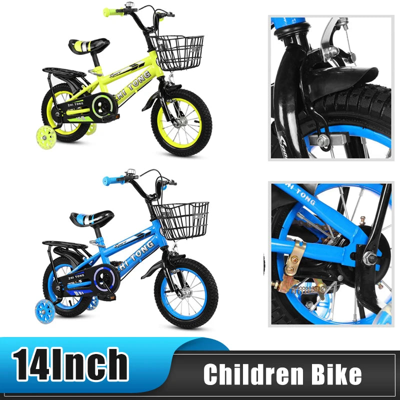 Fasty | Comfortabele 14 inch Kinderfiets met Mandje