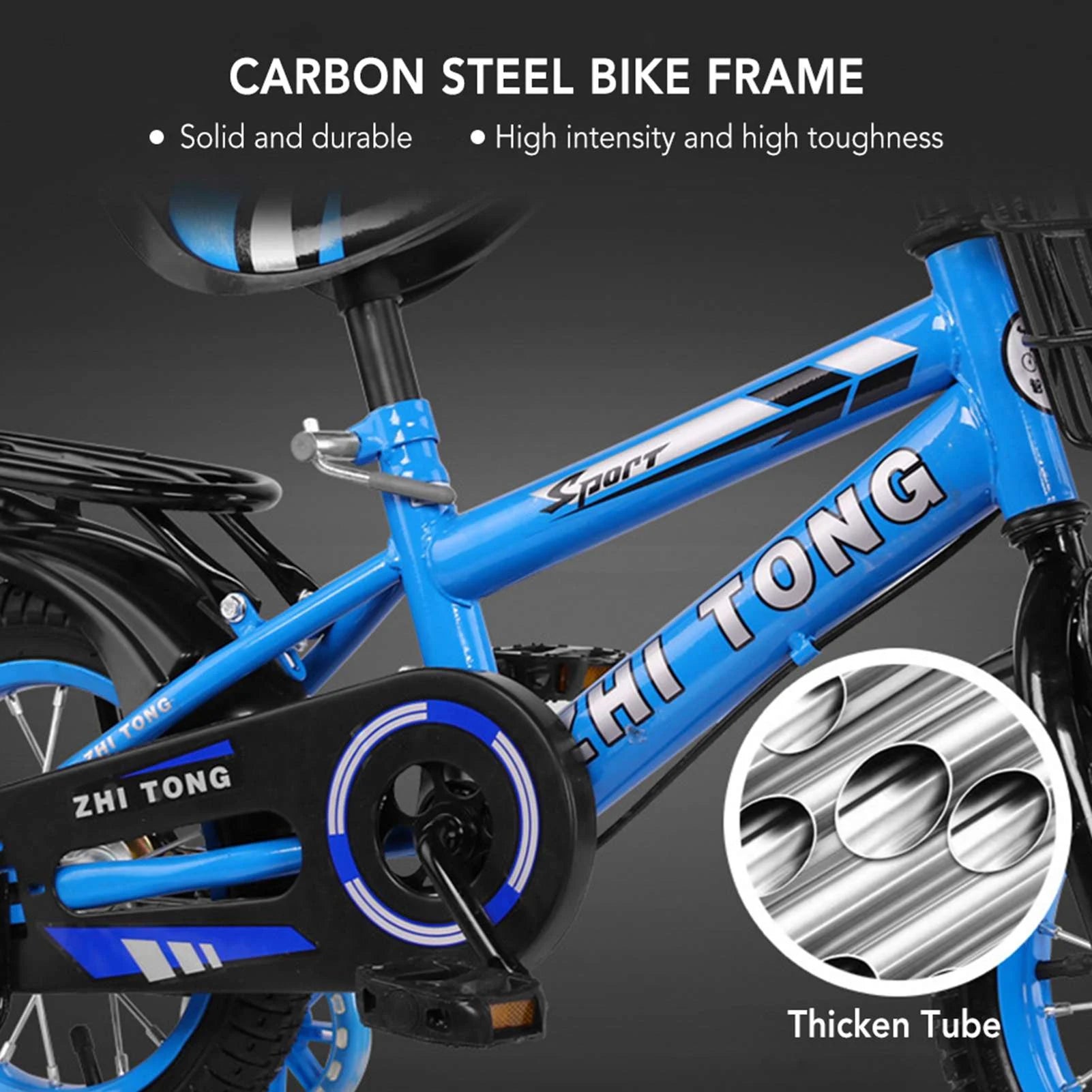 Fasty | Comfortabele 14 inch Kinderfiets met Mandje