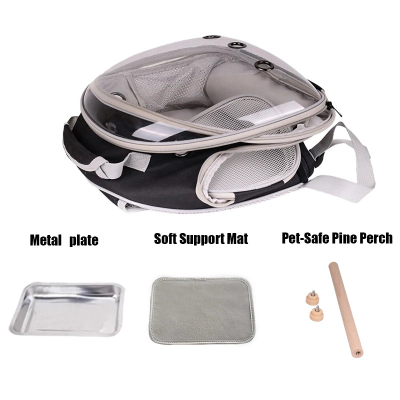 AviLux | Transparante Vogel Rugzak Met Zitstok