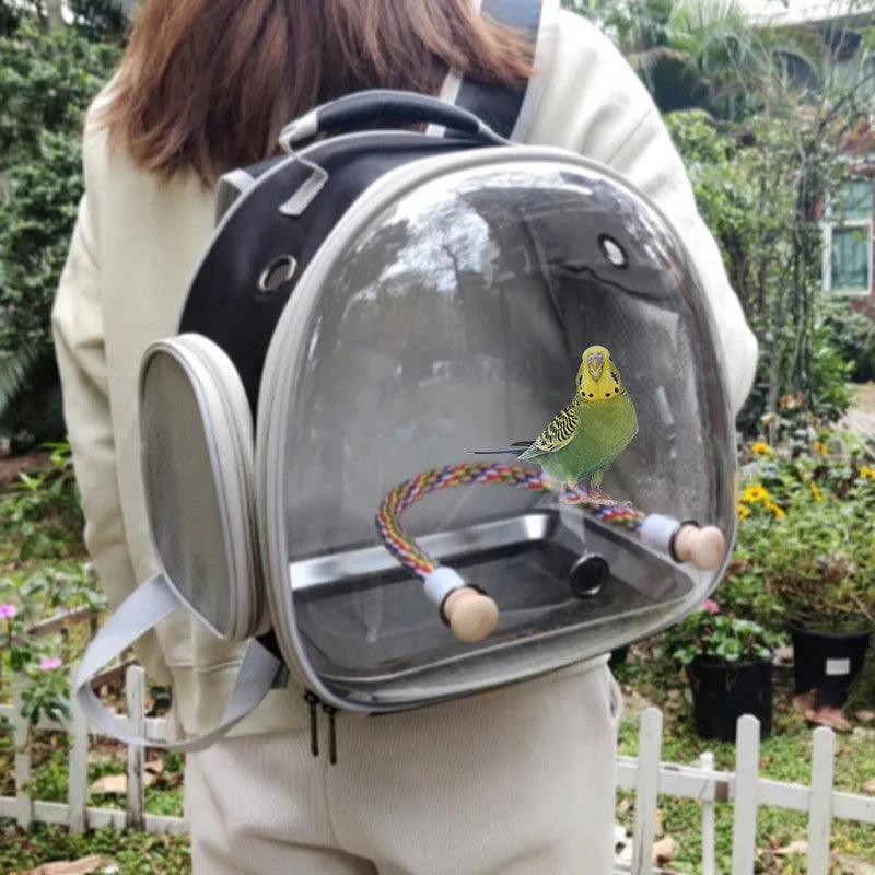 AviLux | Transparante Vogel Rugzak Met Zitstok