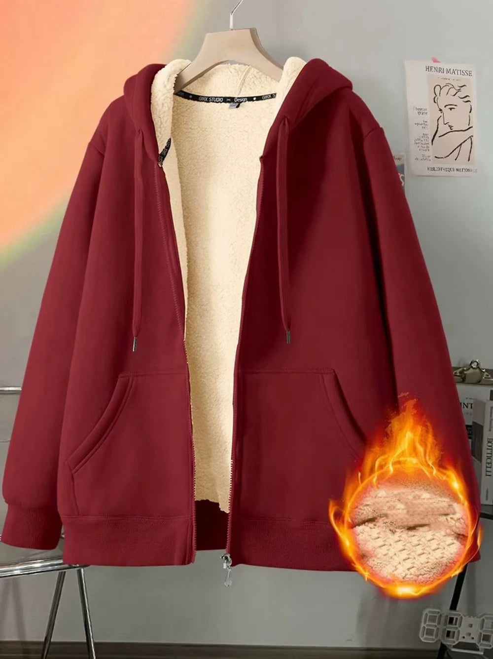 Kaaro | Warme Heren Hoodie met Fleecevoering