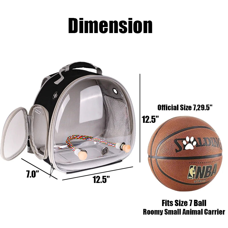 AviLux | Transparante Vogel Rugzak Met Zitstok