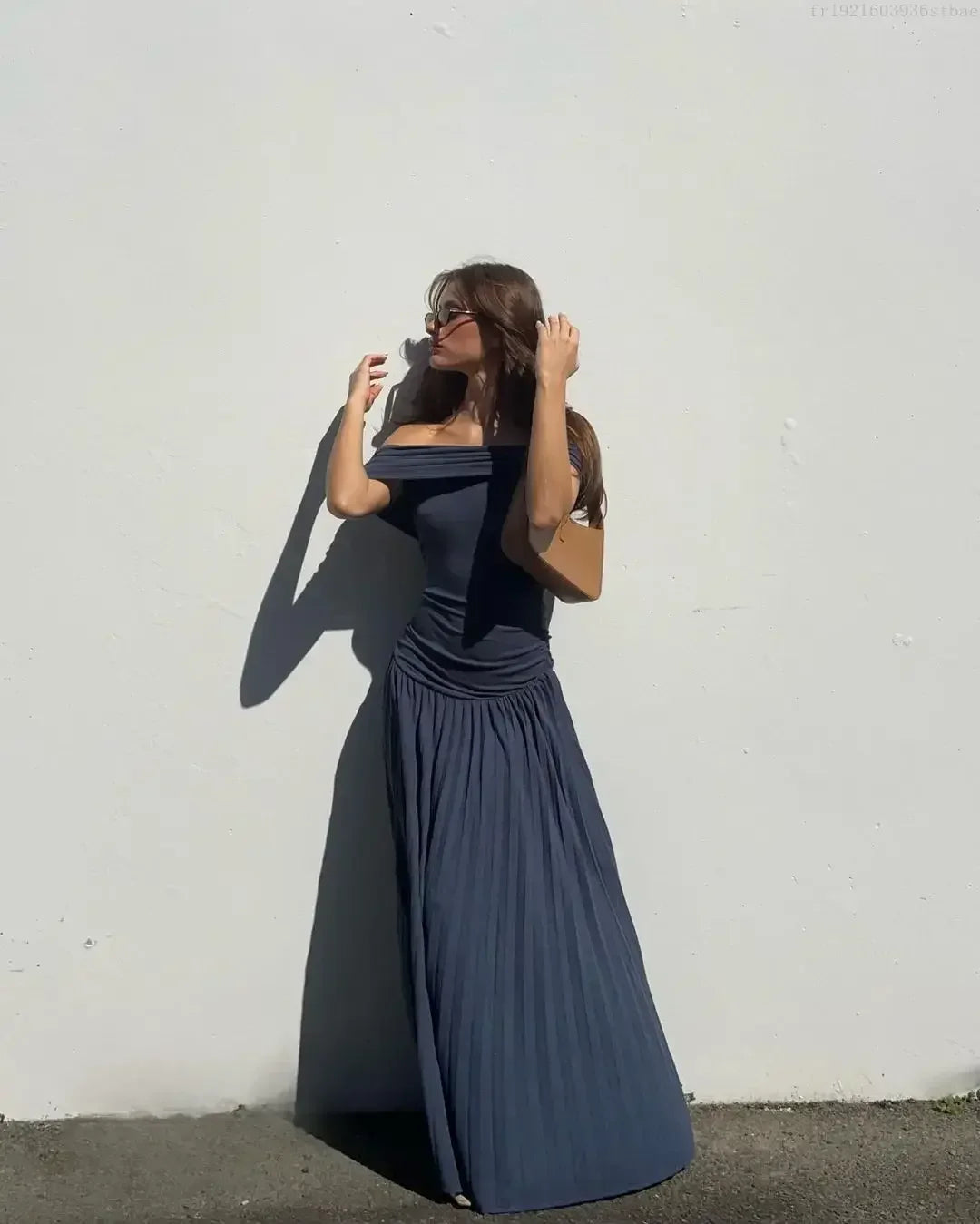 Eleanor -  Geplooide jurk