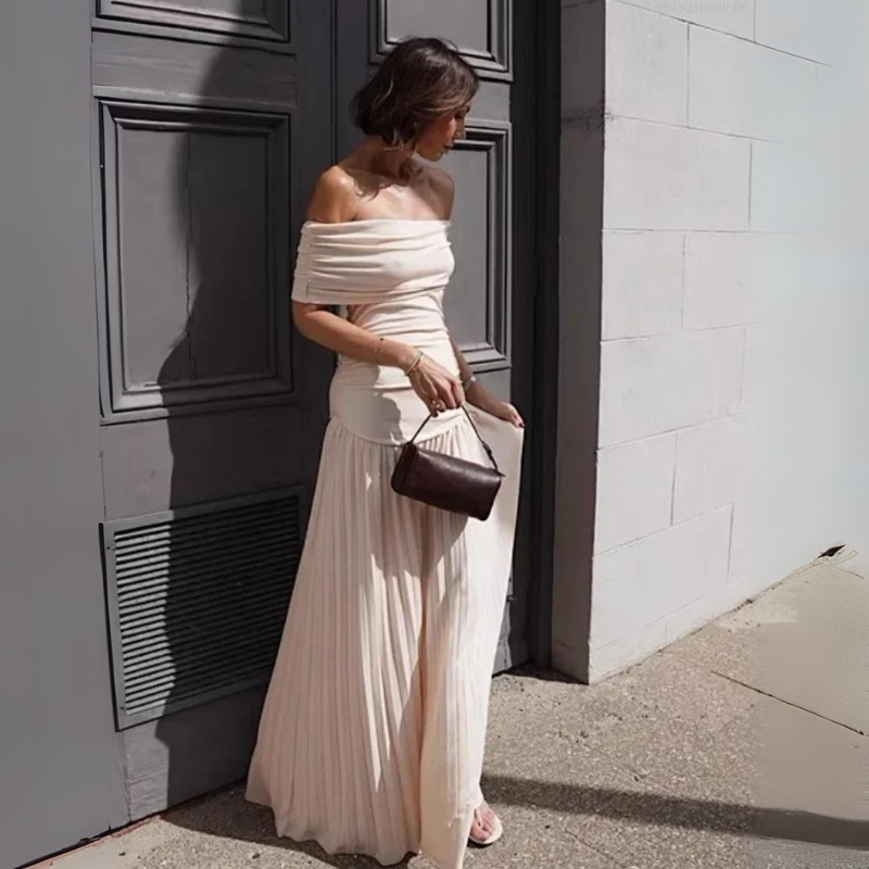 Eleanor -  Geplooide jurk